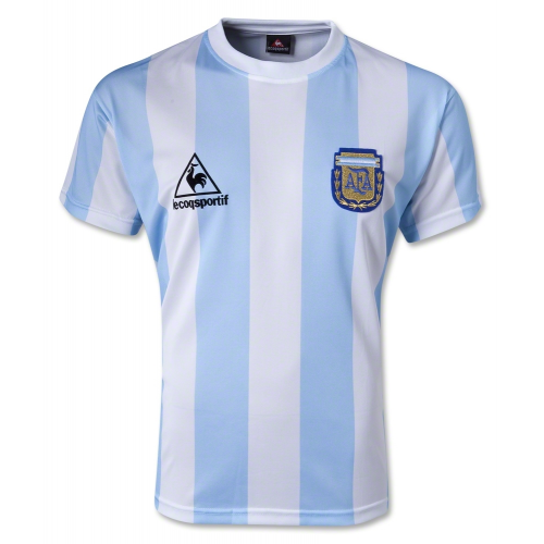 1986 Argentina Retro Home Kit Soccer Jersey